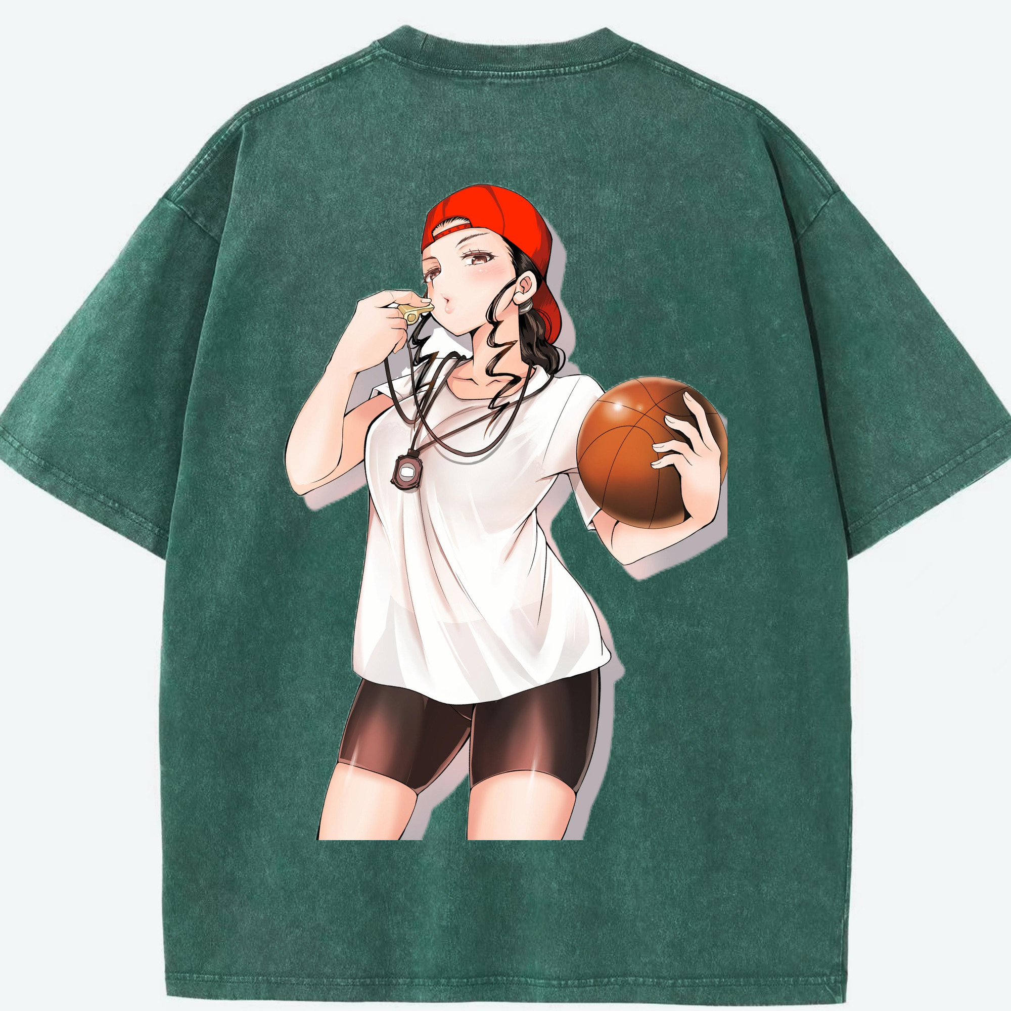 SLAM DUNK／スラムダンク 綿100% ヴィンテージ風 半袖Tシャツ（背面プリント）